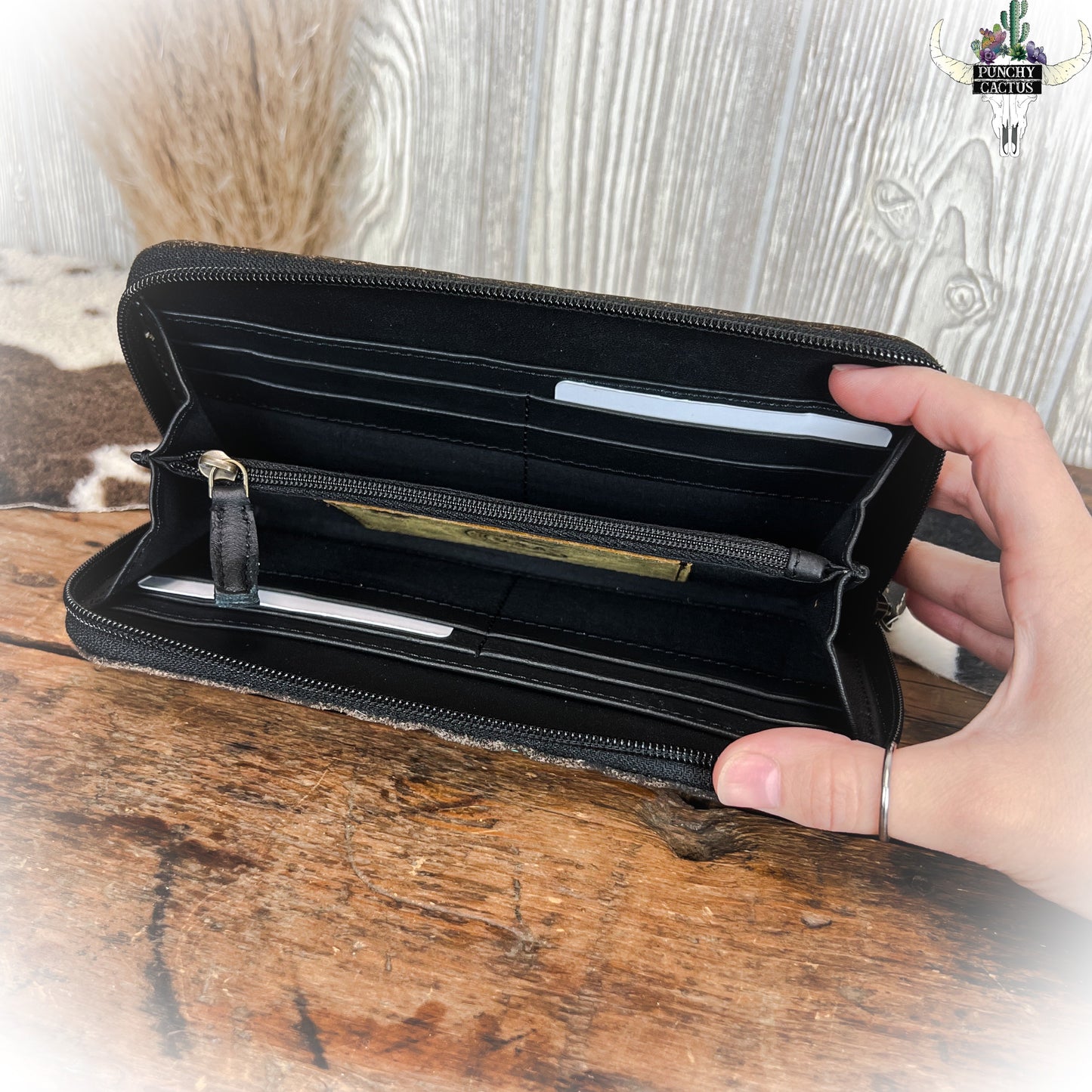 Boho Patchy Western Sunflower Wallet