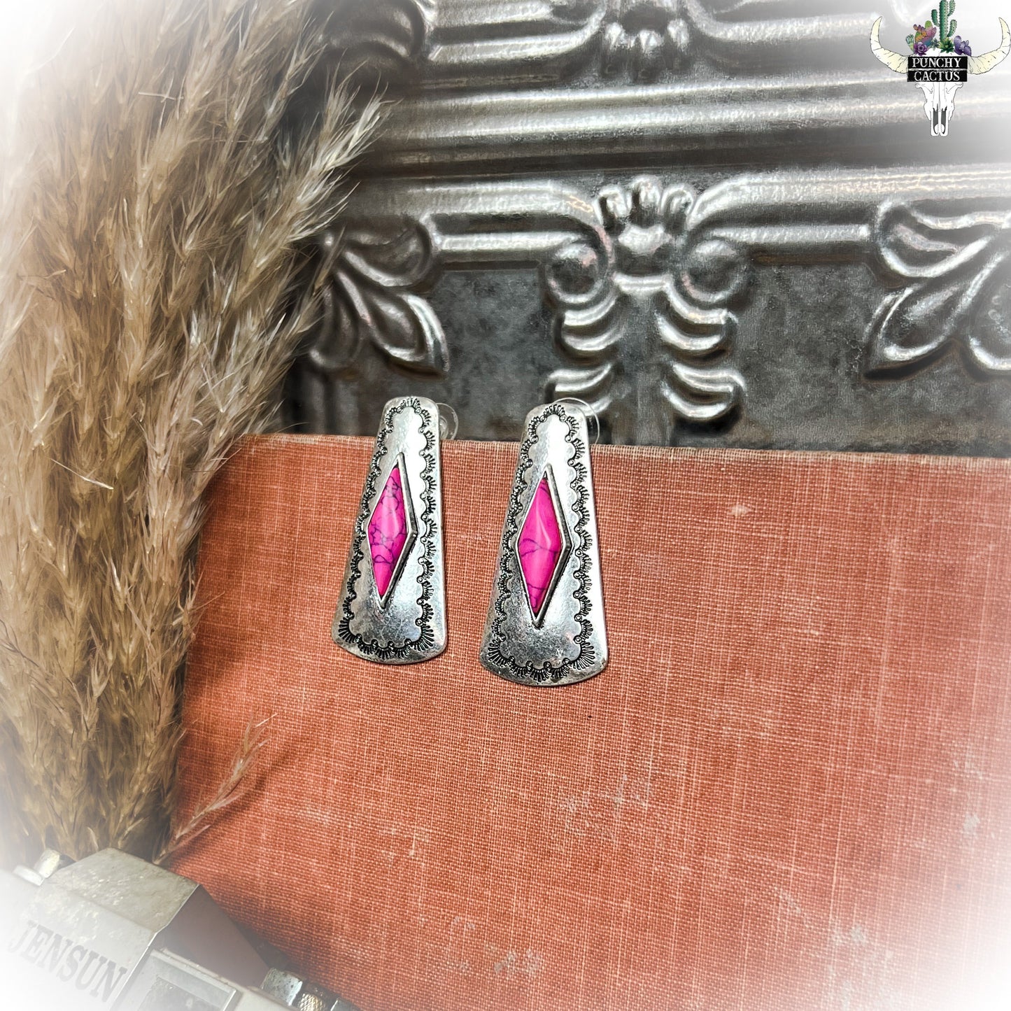 Classy Earrings - Hot Pink