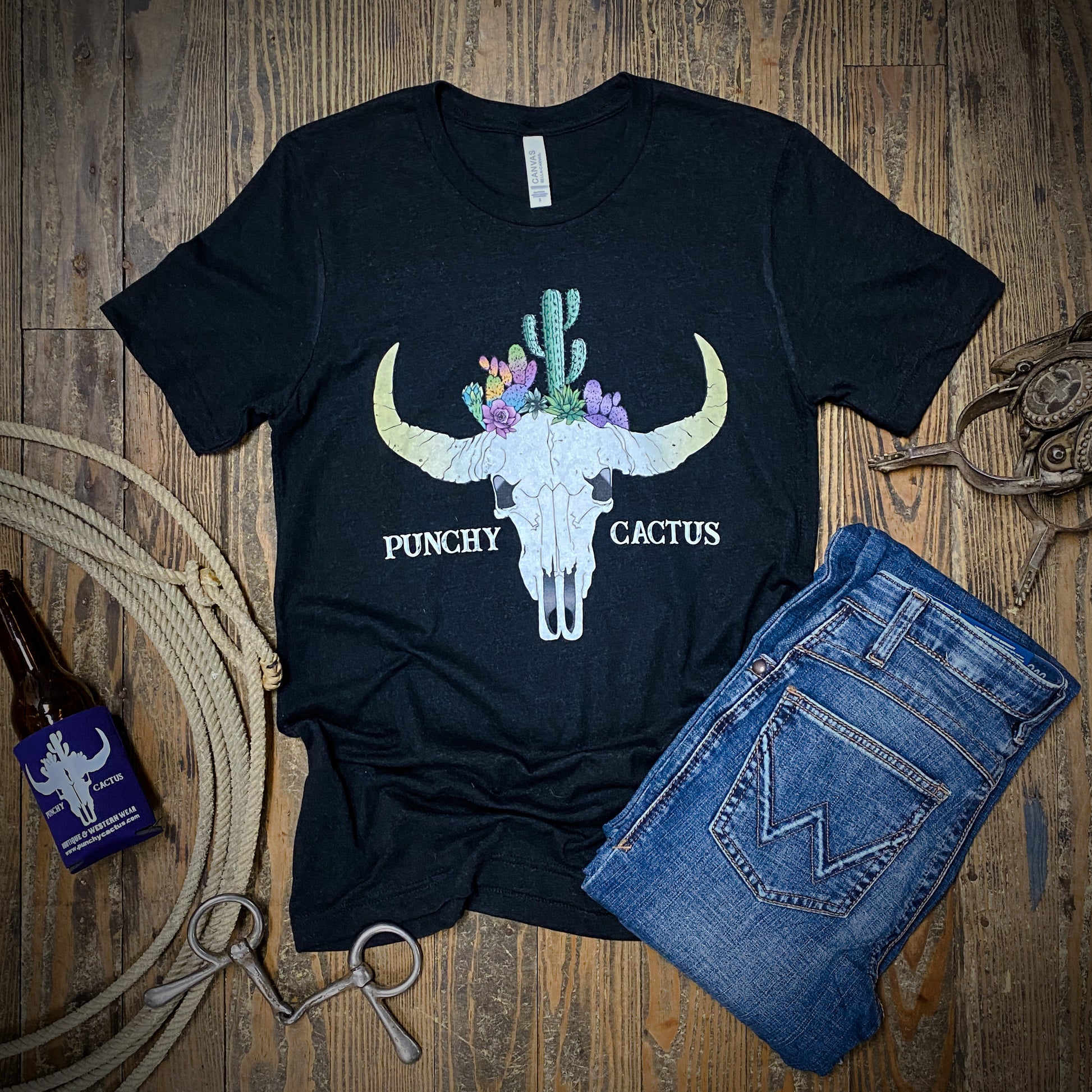 Punchy Cactus Graphic Tee - Black - Punchy Cactus