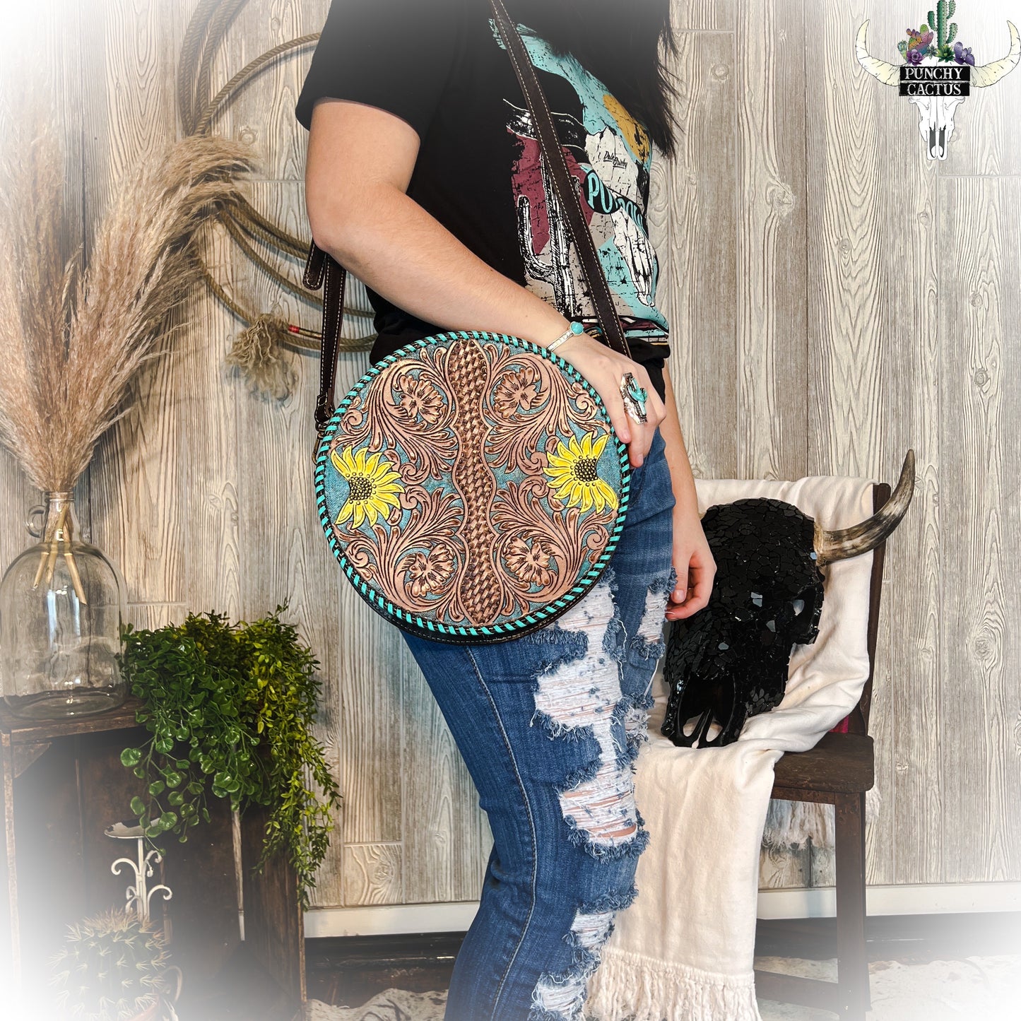Boho Teal Canteen Purse