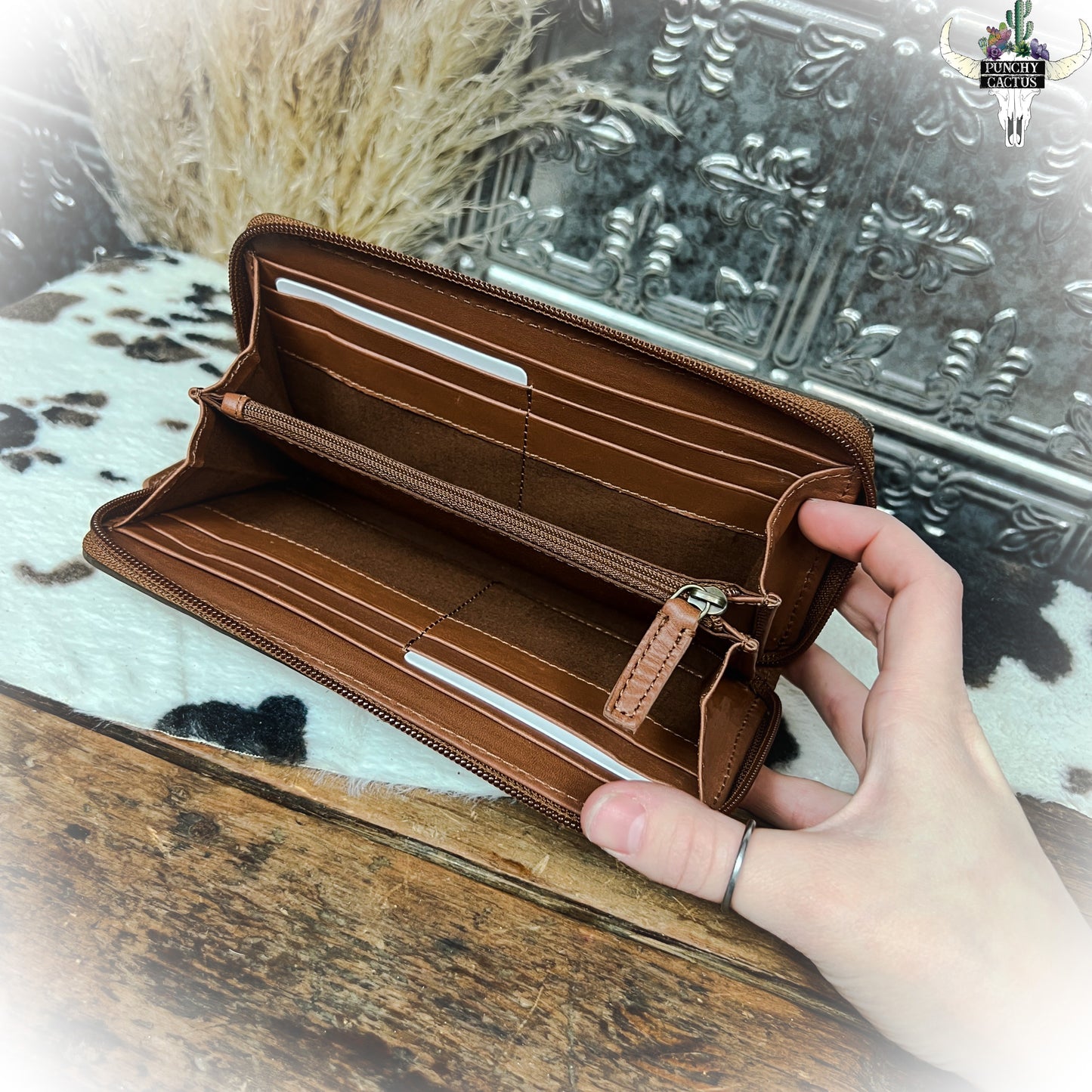 Compile Western Tooled Leather Wallet