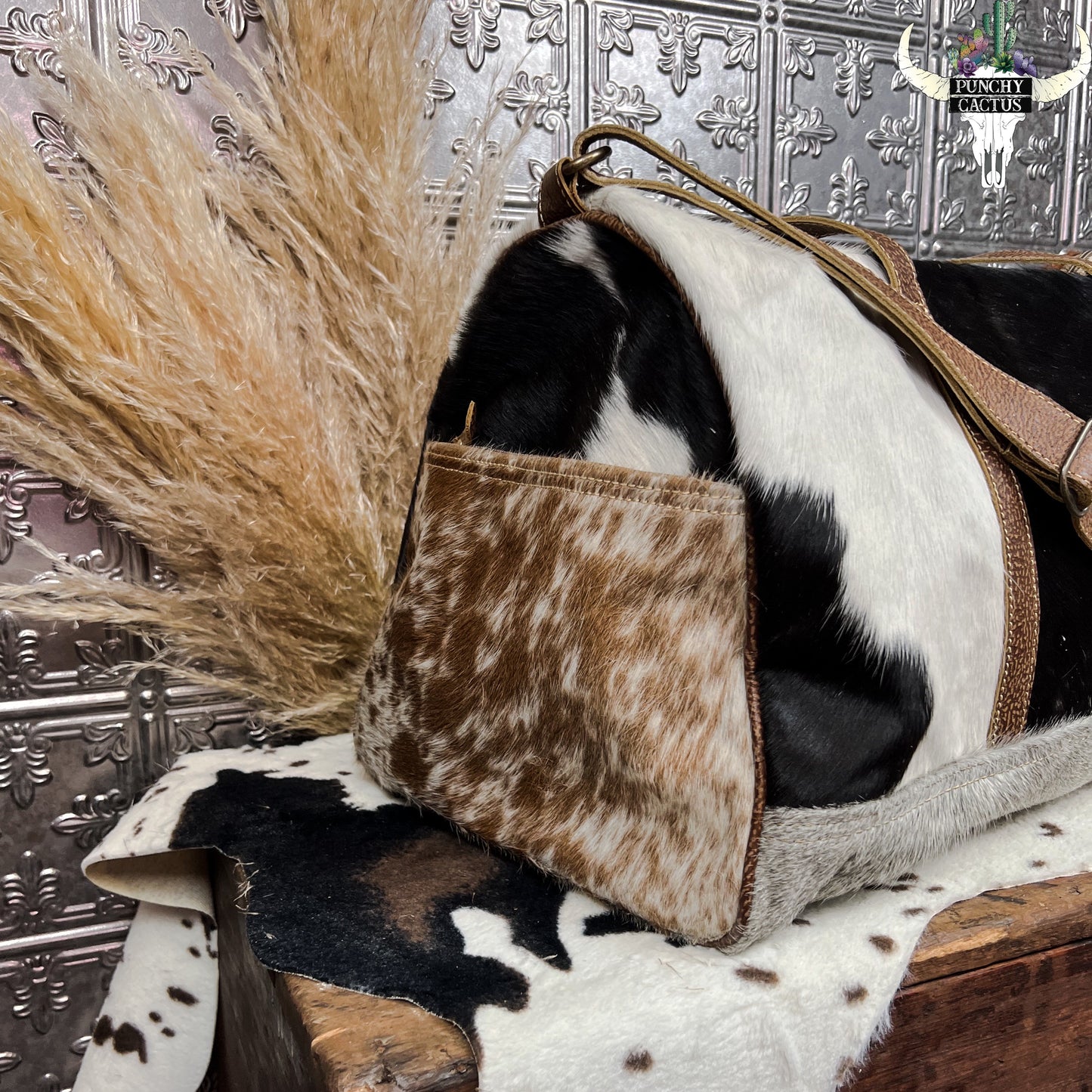 western boutique myra bag western cowhide weekender travel bag