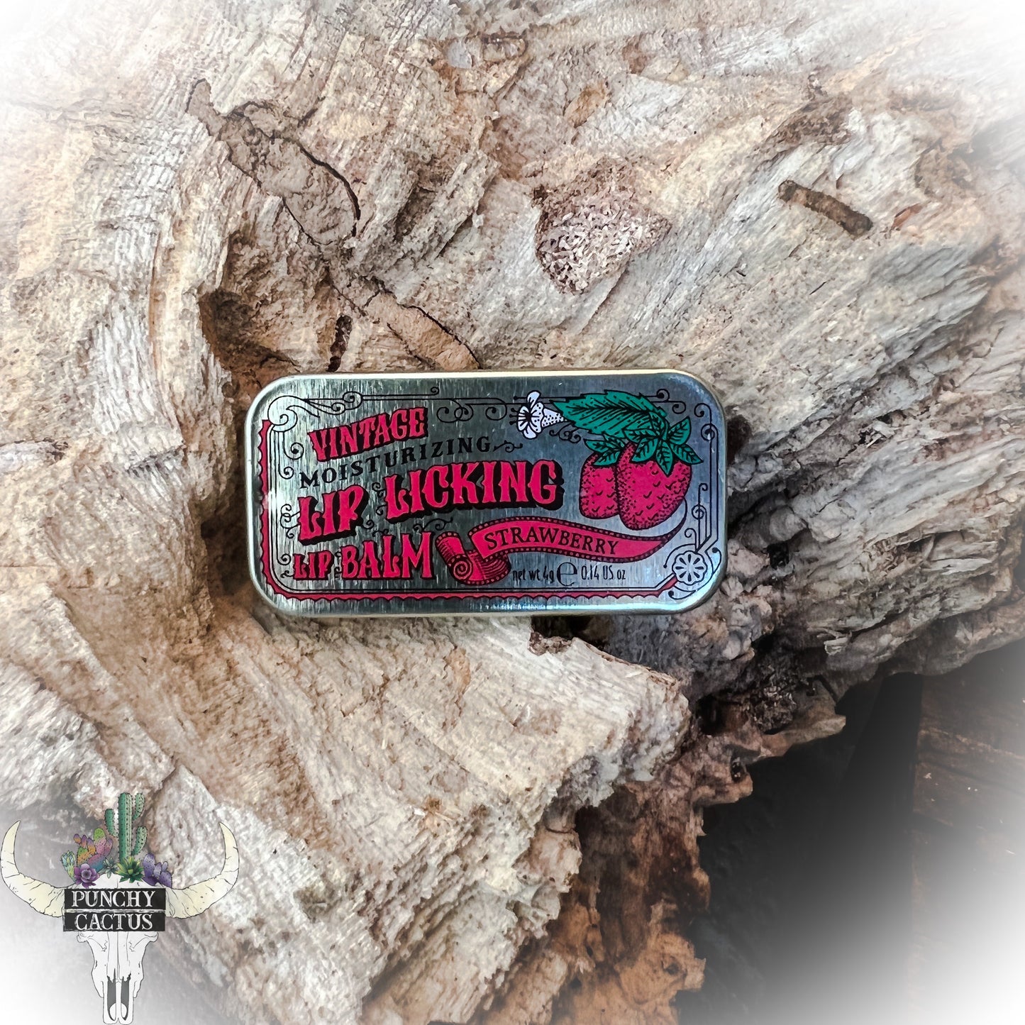 vintage style tin lip balm
