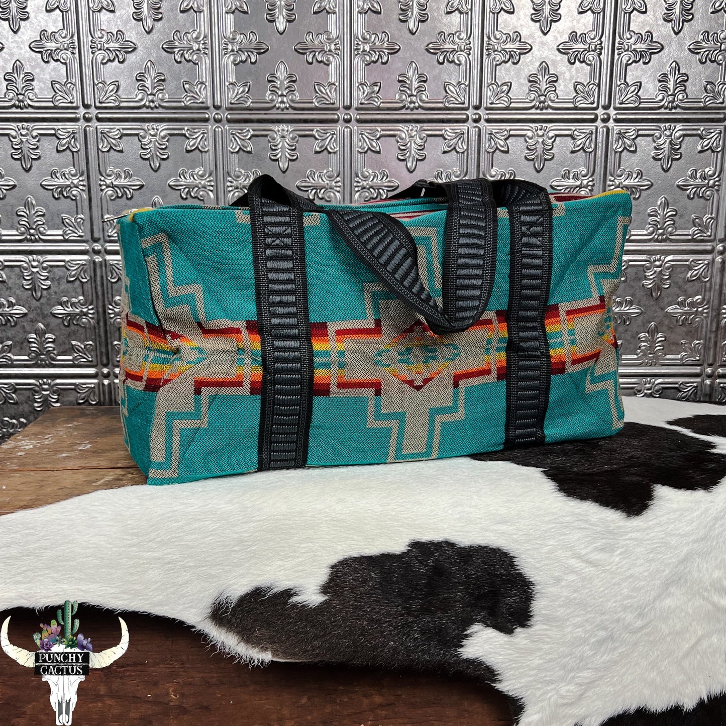 z-Western Weekender Bag - Turquoise