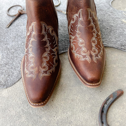 Willow Leather Booties