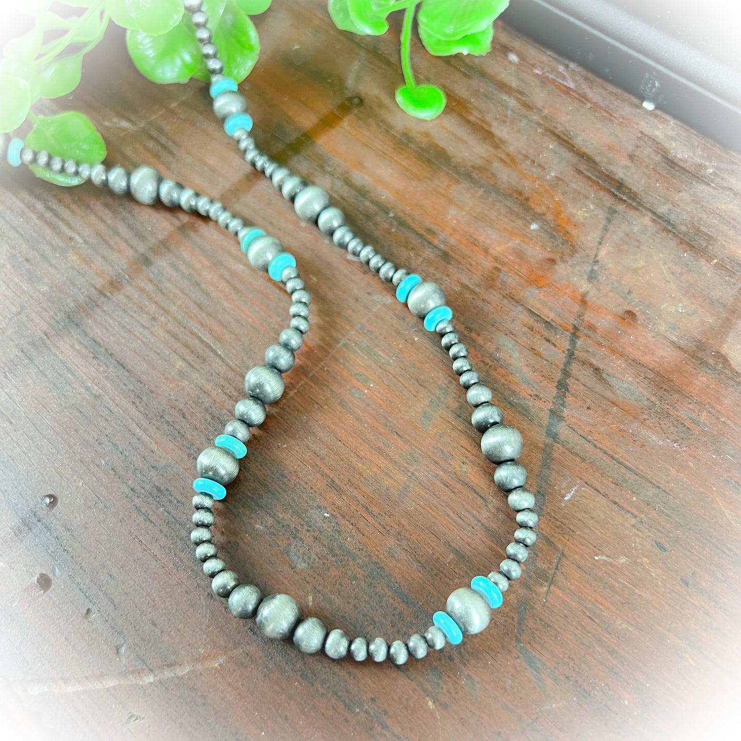 Bunkhouse Navajo Style Pearl Necklace – 21" + 3"