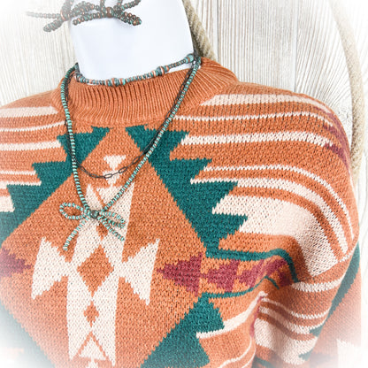 Boho Cowgirl Western Knit Sweater