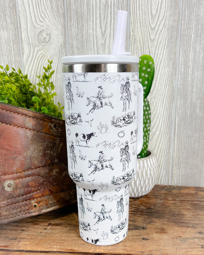 Western Spill Proof 40oz Tumbler - 5 prints available