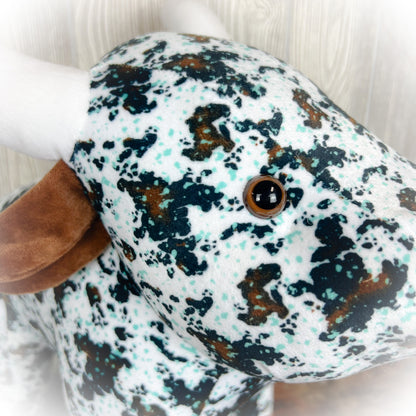 Longhorn Bull Western Plushie – Multiple Colors | 18" x 12" | Limited-Time Doorbuster