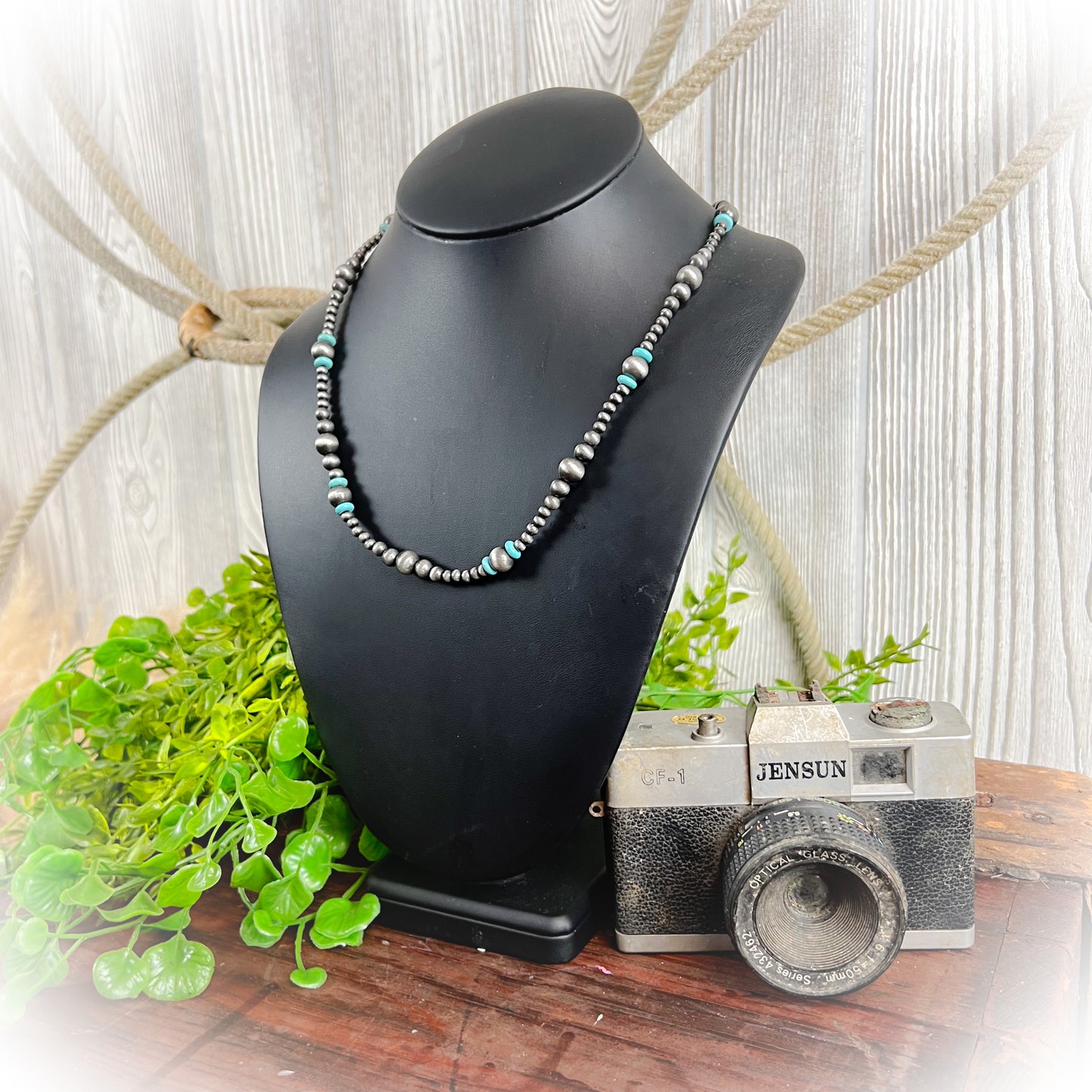 Bunkhouse Navajo Style Pearl Necklace – 21" + 3"