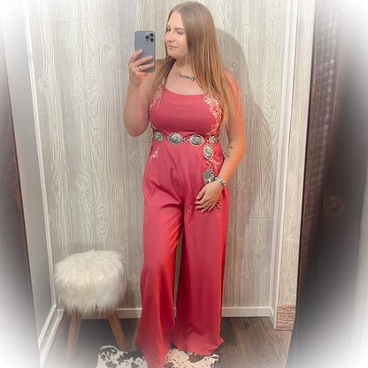 Lovely Lady Jumpsuit - Rose