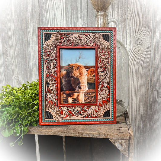 Devonnie Tooled Leather Picture Frame