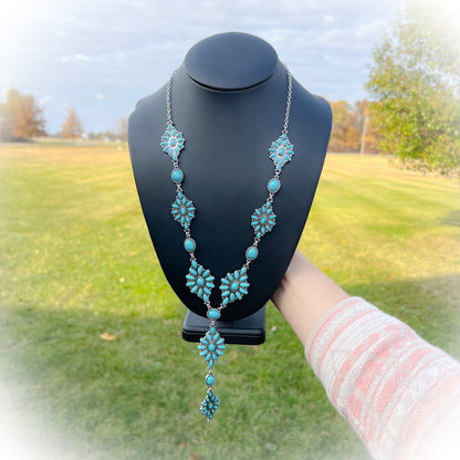 Drifter Western Lariat Necklace - Turquoise