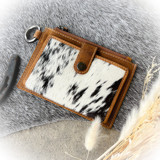 Wind Rider Cowhide Western Credit Card Holder