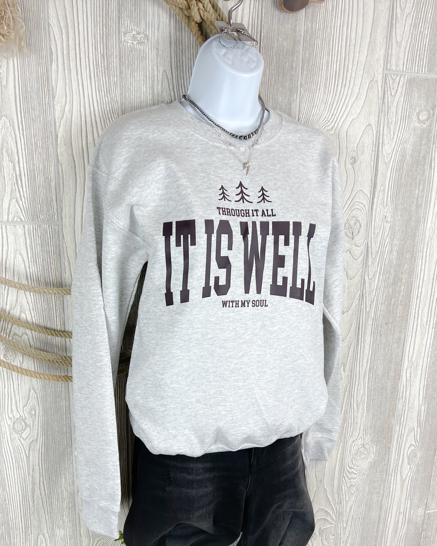 It Is Well Crewneck Sweater