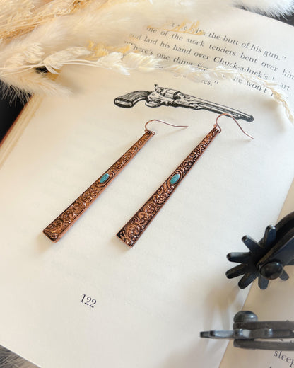 Simple Western Dangle Earrings - Multiple Colors