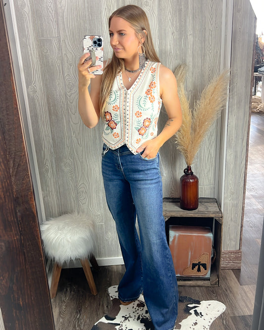 Wildflower Ridge Studded Boho Vest