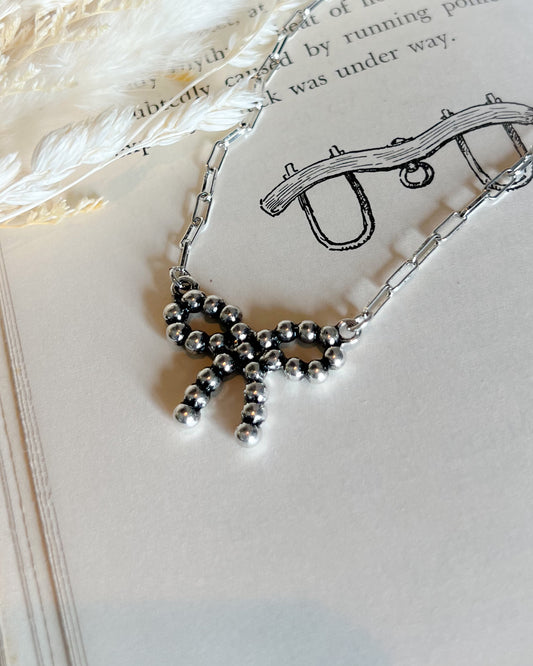 Western Bubble Bow Necklace