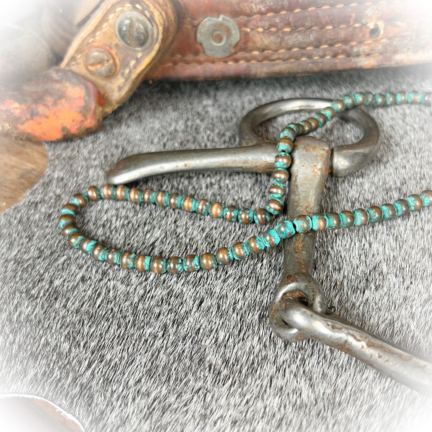 Rio West Necklace – Patina | Western Navajo-Style Pearl Necklace