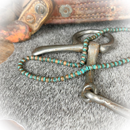 Rio West Necklace – Patina | Western Navajo-Style Pearl Necklace