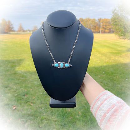 Wanted - Western Turquoise Bar Necklace