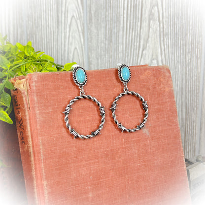 All Around Barbed Wire Earrings