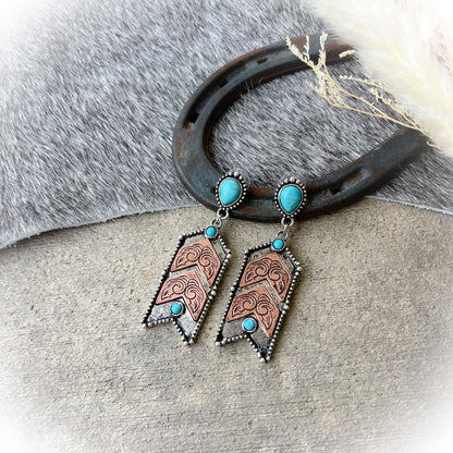 Fancy Cowgirl Filigree Western Earrings