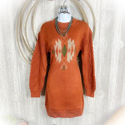 Ranchers Wife Western Knit Sweater Dress