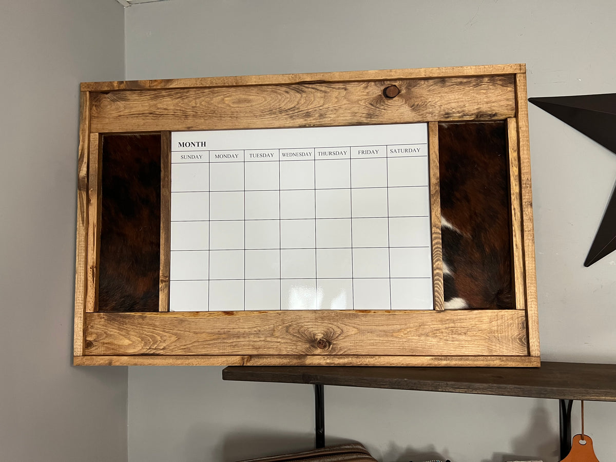 Western Whiteboard Large Monthly Calendar - Pre-Order