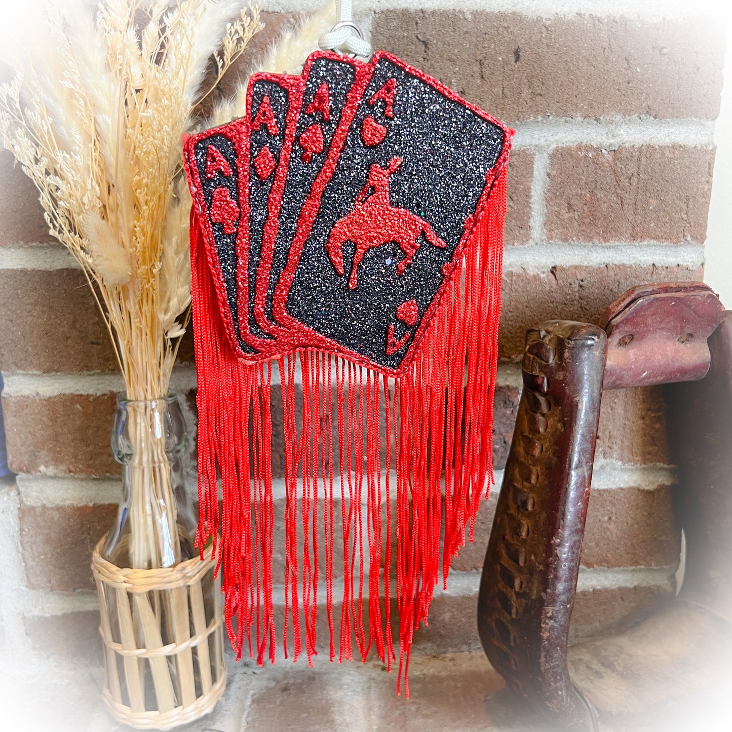 Bucking Horse Playing Cards Car Freshie - Multiple Colors & Scents