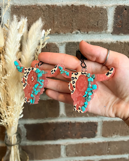 Bull Skull Car Freshie Vent Clips - Multiple Scents & Designs