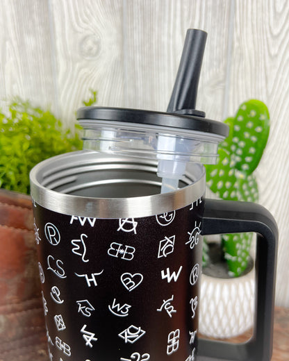 Western Spill Proof 40oz Tumbler - 5 prints available