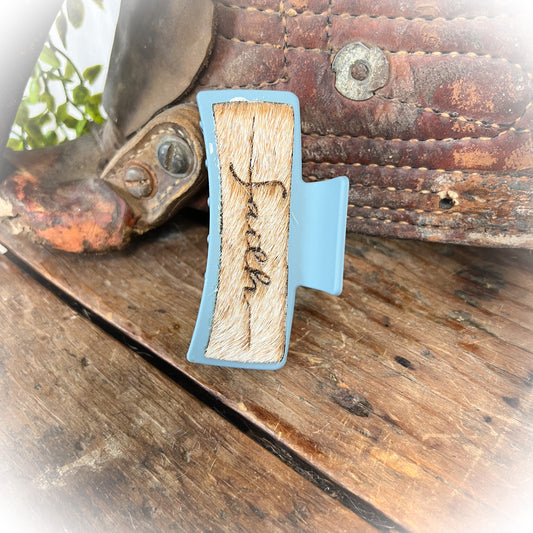 Faith Cowhide Claw Clips