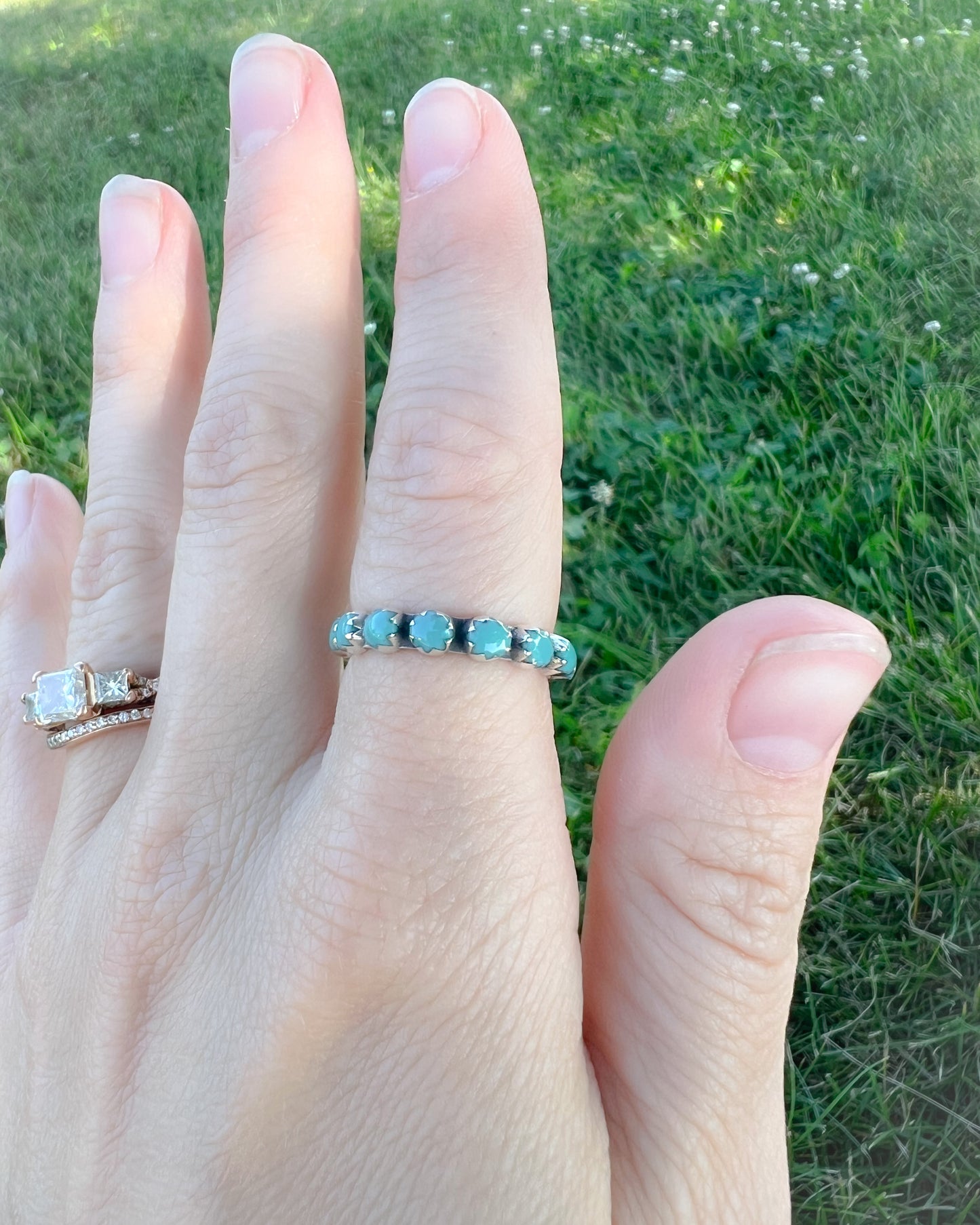 Nova Turquoise Stone Ring - Sterling Silver Western Ring