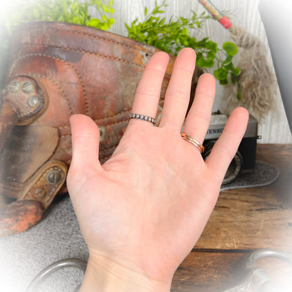 Delaney - Sterling Silver Oxidized Ball Ring