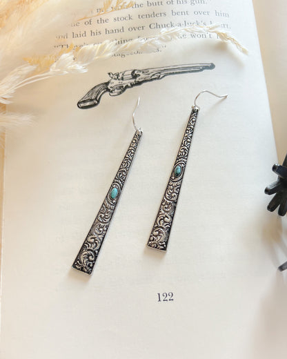 Simple Western Dangle Earrings - Multiple Colors