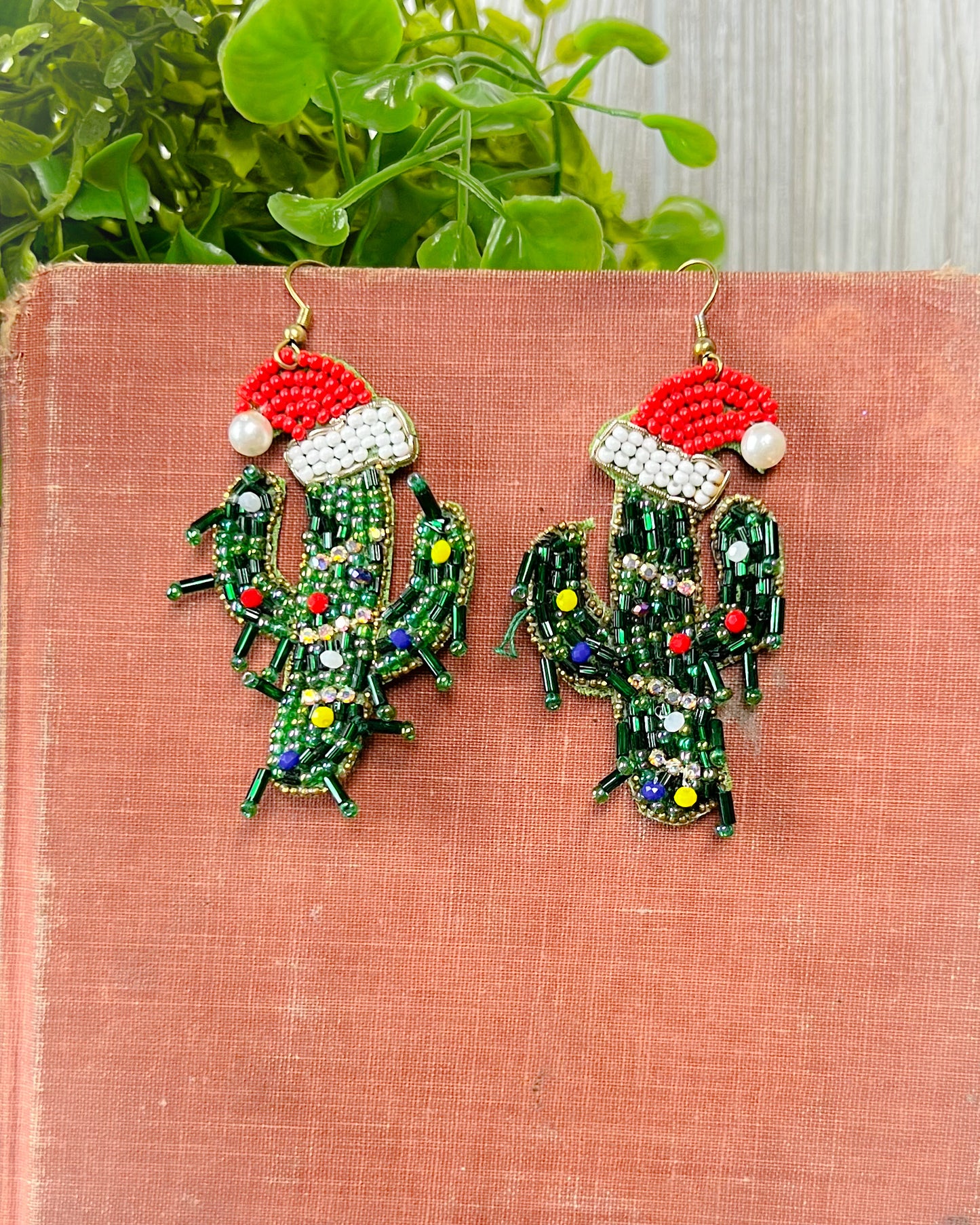 Christmas Cactus Earrings