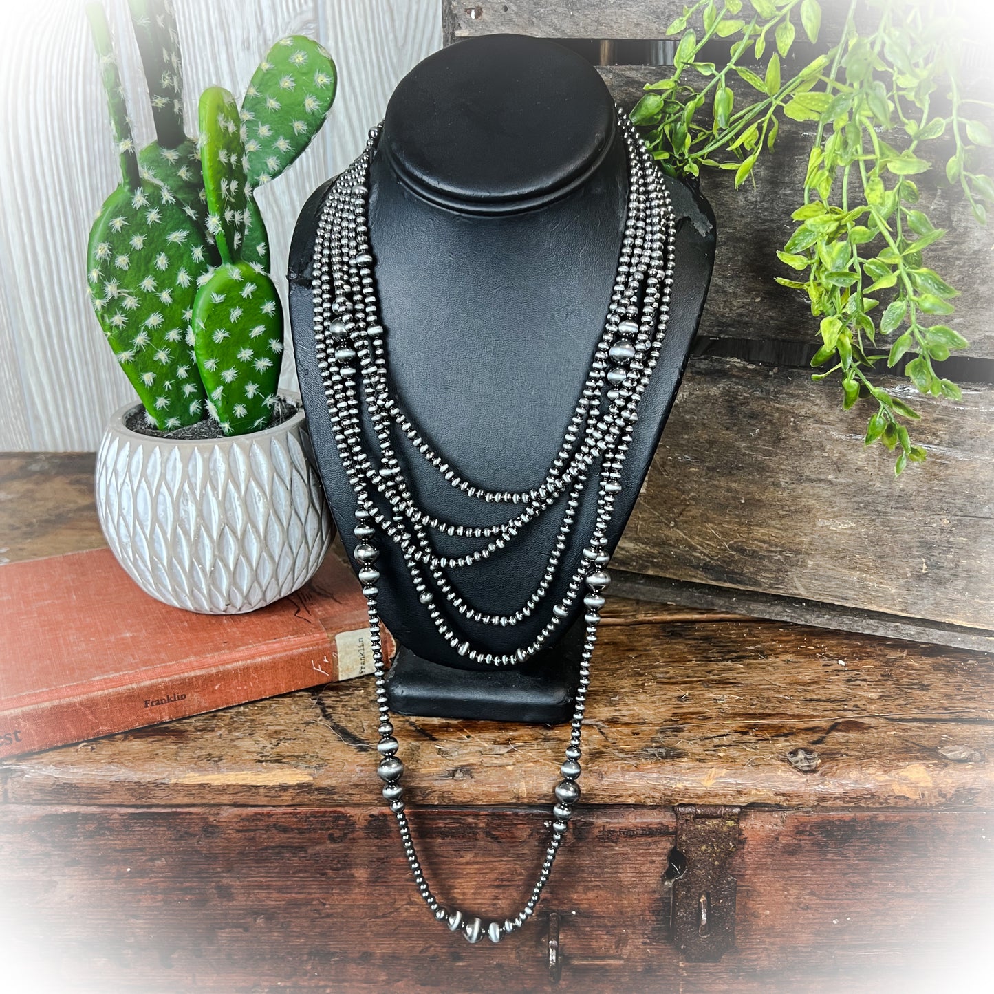 Layered Navajo Pearl Necklace