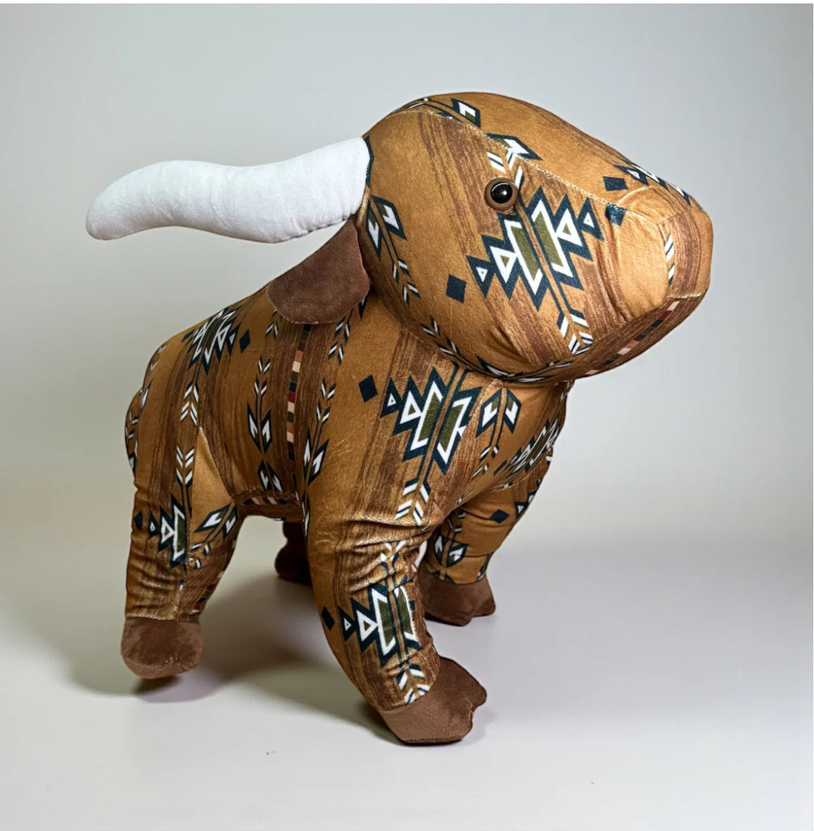 Longhorn Bull Western Plushie – Multiple Colors | 18" x 12" | Limited-Time Doorbuster