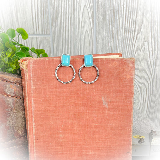 Backstory Western Earrings - Turquoise
