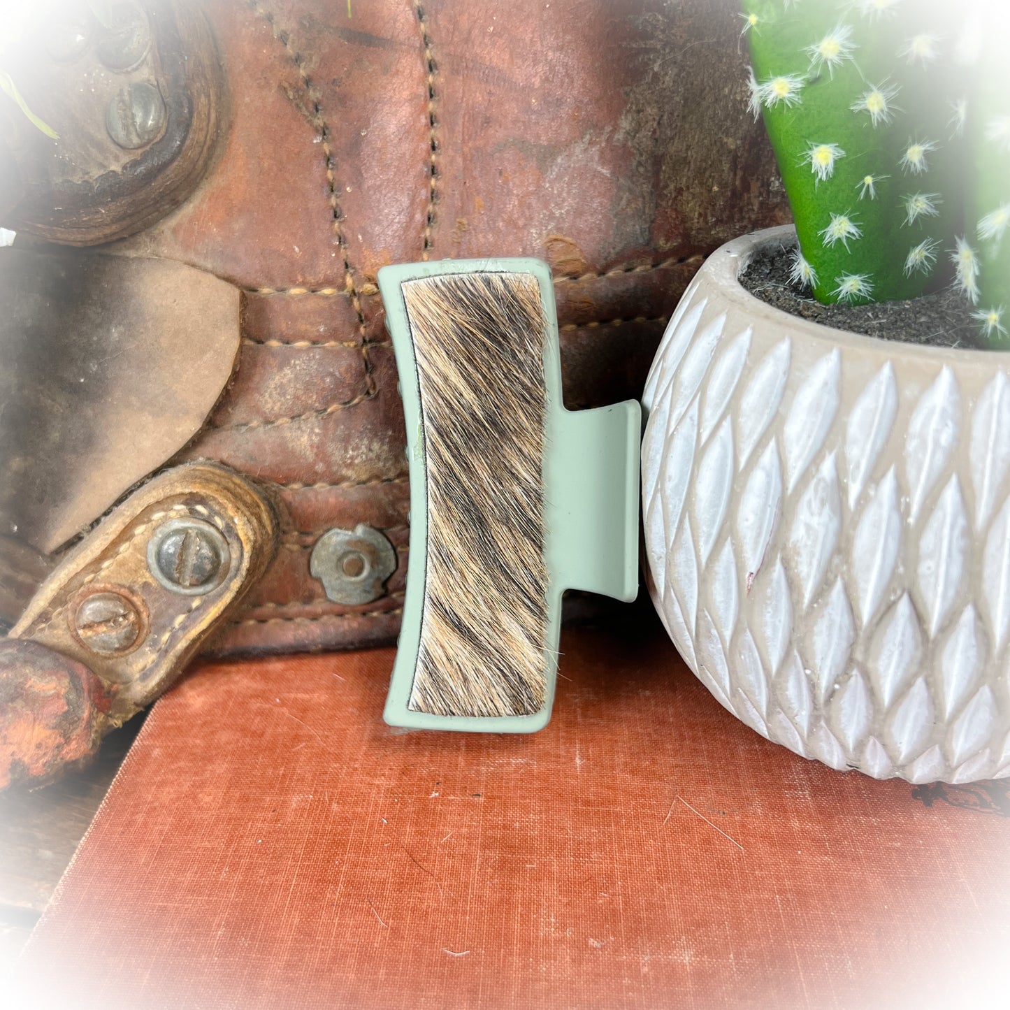 Cowhide Claw Clips