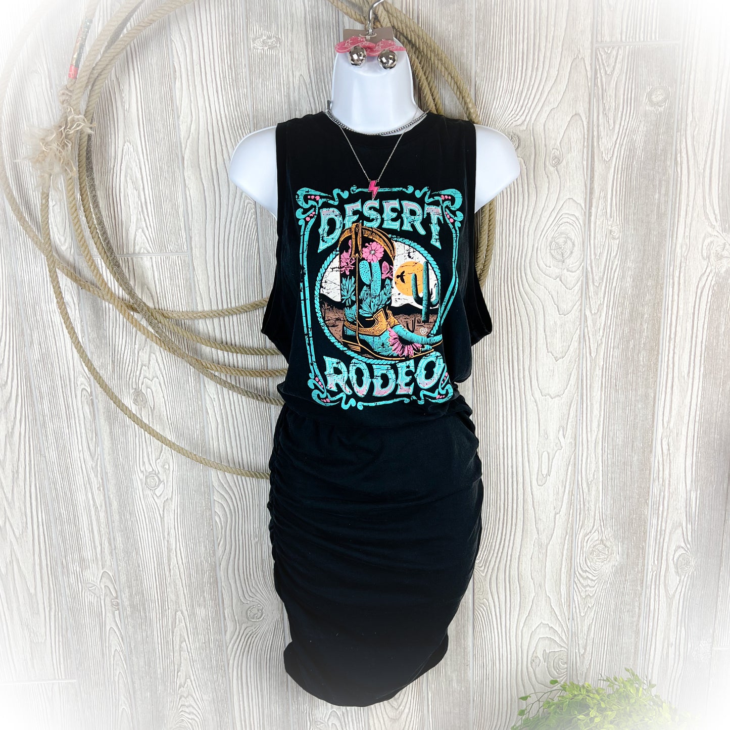 Desert Rodeo - Fitted Tee Shirt Dress