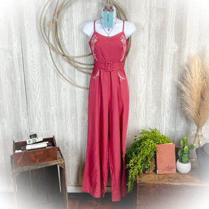 Lovely Lady Jumpsuit - Rose