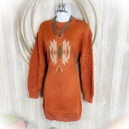 Ranchers Wife Western Knit Sweater Dress