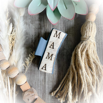 Mama Western Cowhide Claw Clips