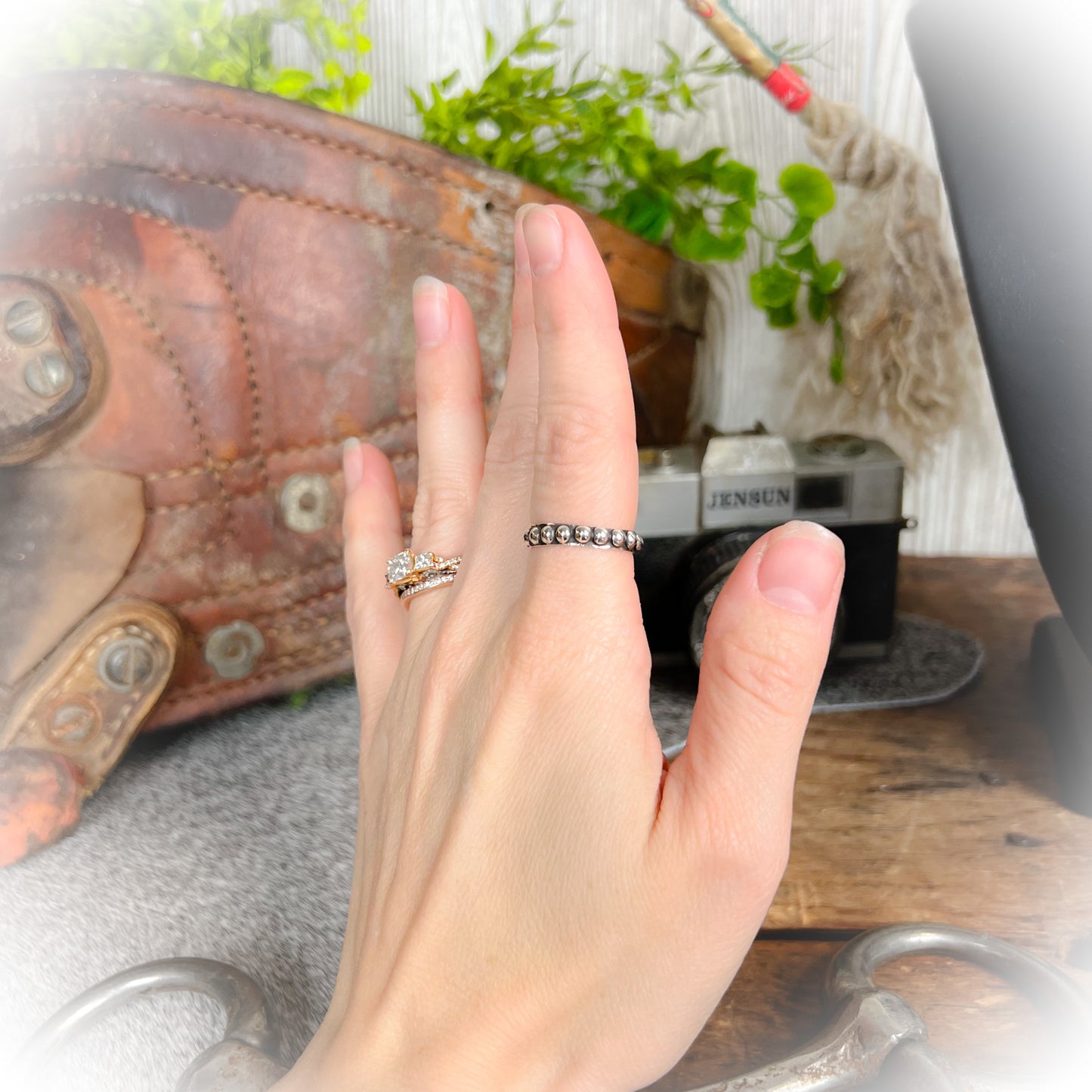 Delaney - Sterling Silver Oxidized Ball Ring