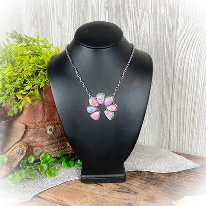Western Squash Style Necklace – Cotton Candy