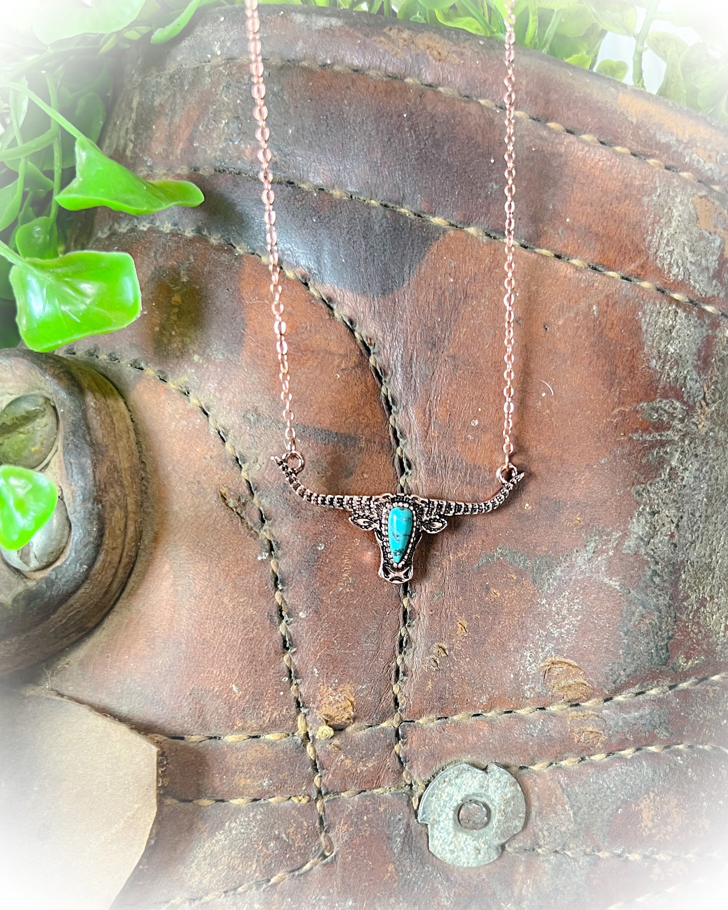 Longhorn Necklace - Bronze