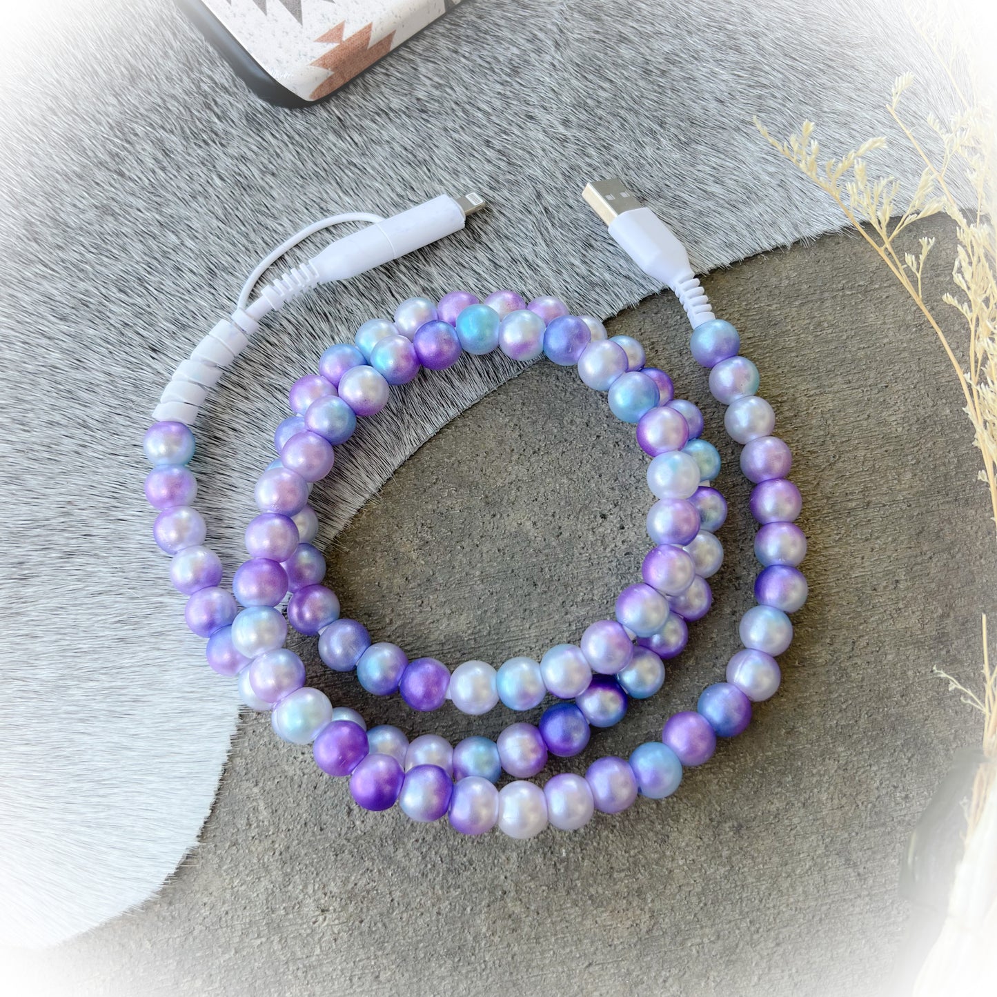 Galaxy Purple-Blue Pearl Charging Cord
