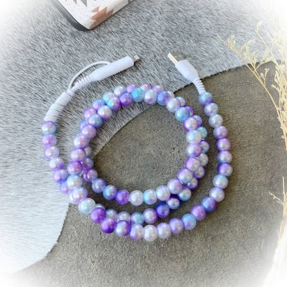 Galaxy Purple-Blue Pearl Charging Cord